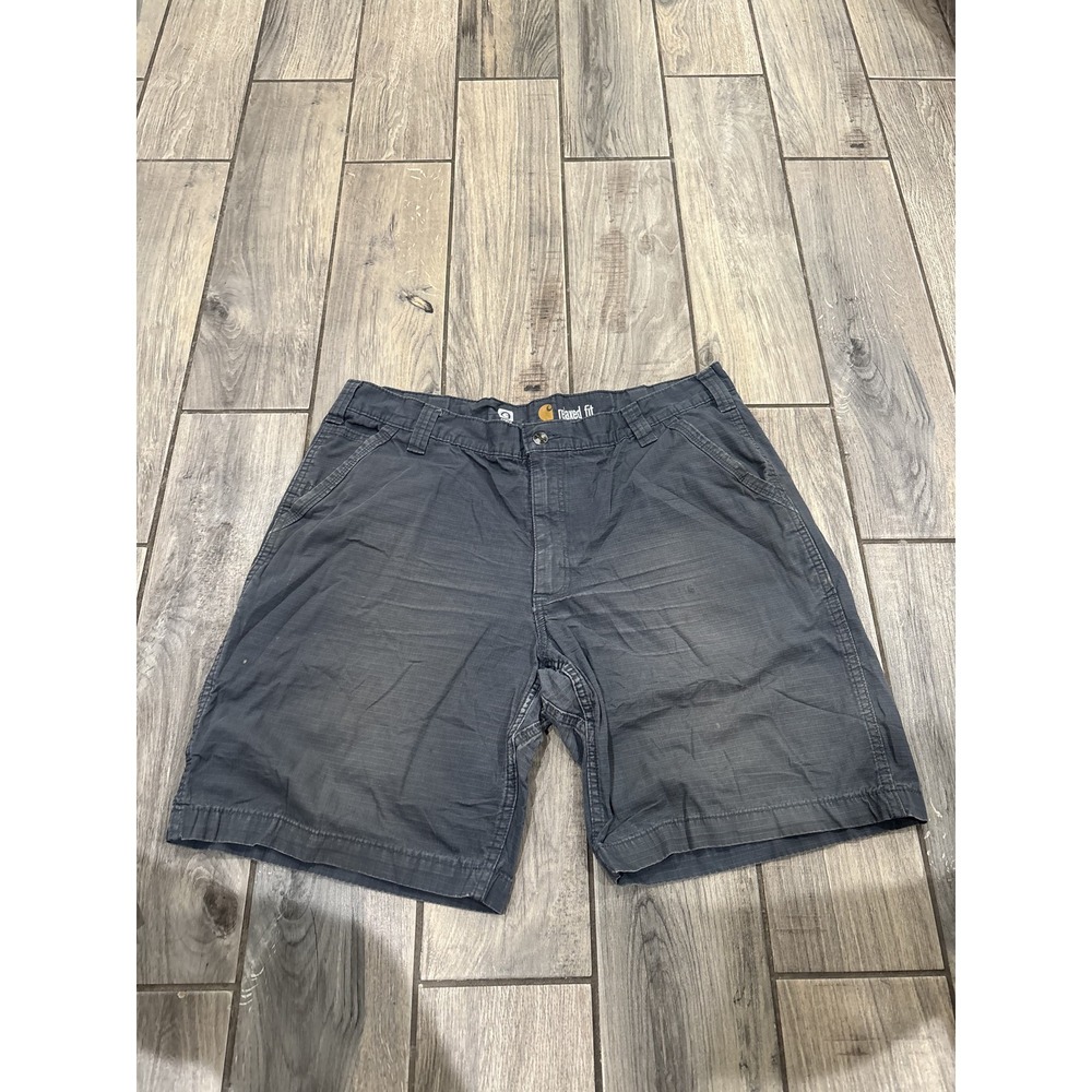 Carhartt Force Relaxed Fit Shorts Men's‎ Size 40 Gray Ripstop Cargo Workwear